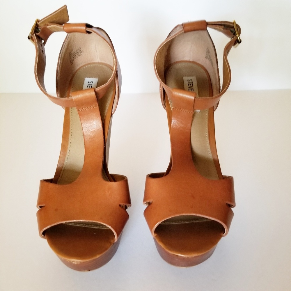 Steve Madden Brunni Cognac LE Wedges